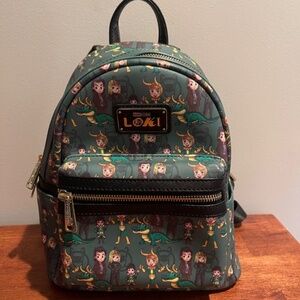 Loungefly Marvel Loki Variants Mini Backpack Exclusive Excellent Preowned Cond